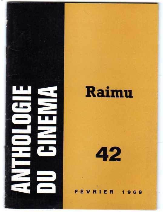 ANTHOLOGIE DU CINEMA magazine side cover Issue 42  1969