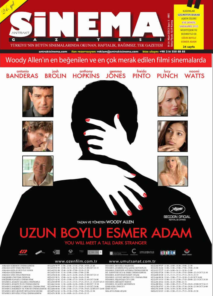 ANTRAKT SINEMA GAZETESI magazine cover Issue 1 8-14 March 2013