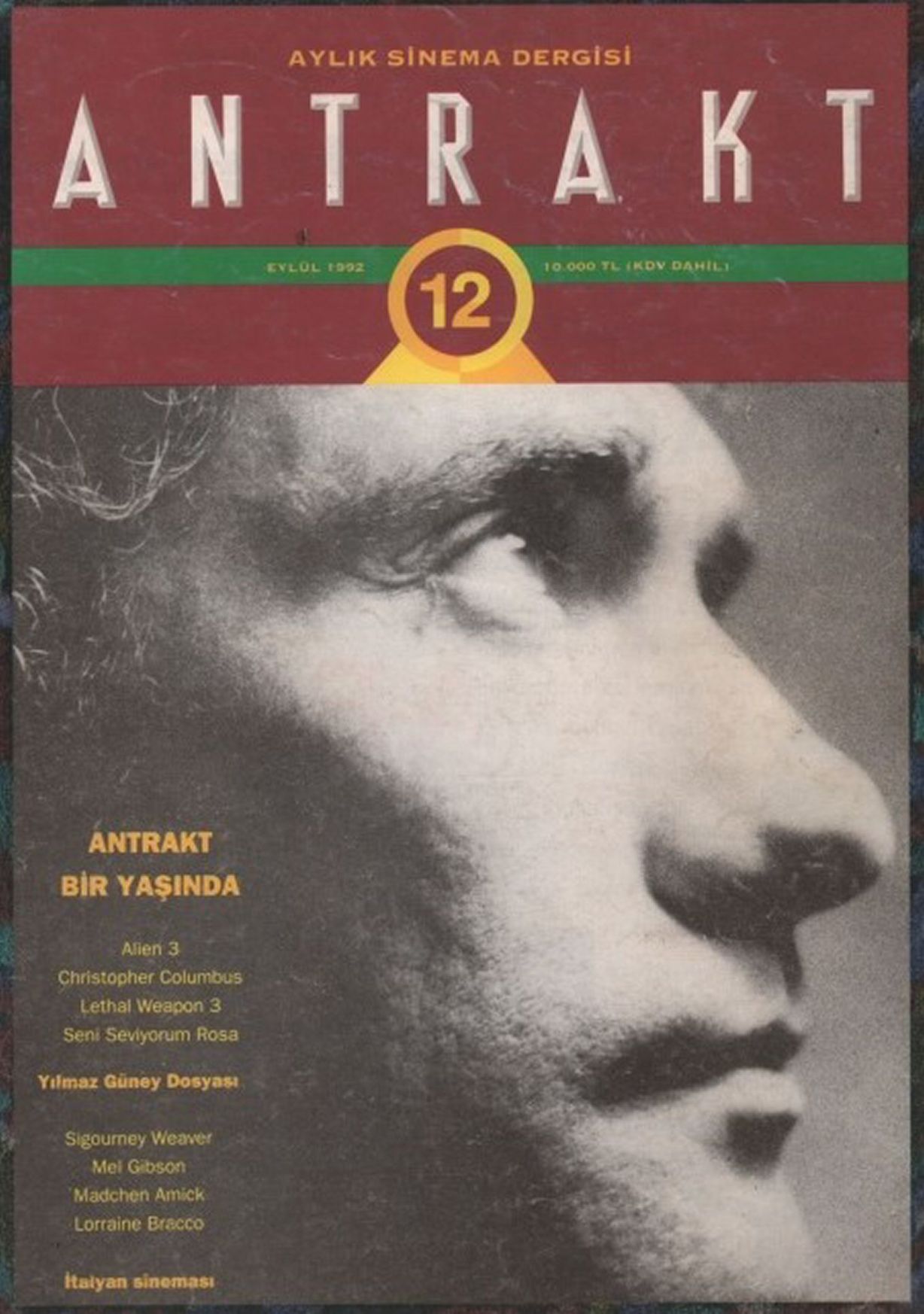 ANTRAKT (TURKEY) magazine cover Issue 12  September 1992