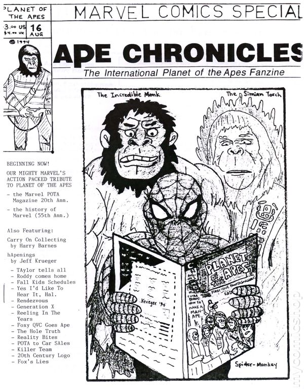 APE CHRONICLES magazine cover Issue 16 August 1994
