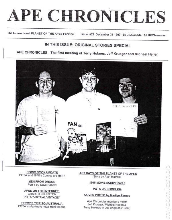 APE CHRONICLES magazine cover Issue 29 13 December 1997