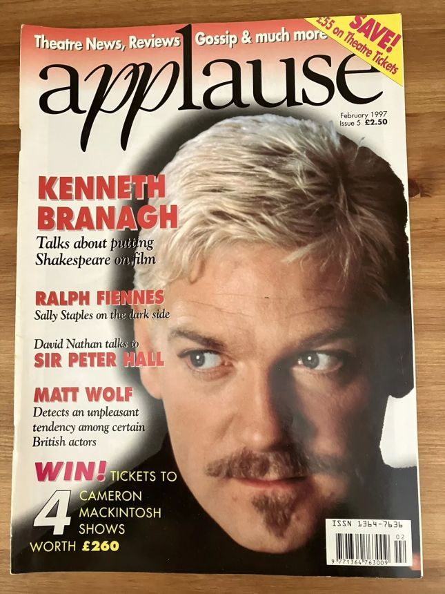 APPLAUSE UK magazine cover  February 1997
