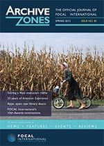 ARCHIVE ZONES magazine cover Issue 85 Spring/April 2013