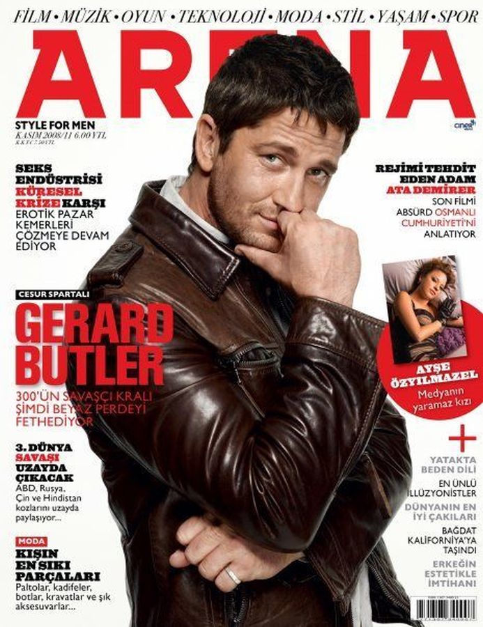 ARENA TURKEY magazine cover  November 2008