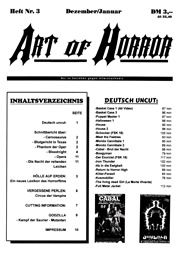 ART OF HORROR magazine cover Issue 3 December 1993