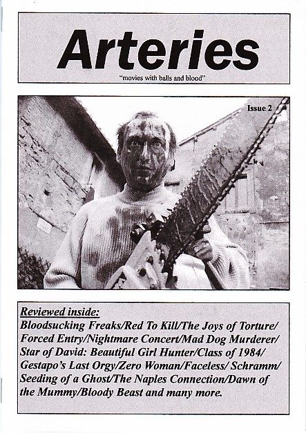 ARTERIES magazine cover Issue 2 Summer 2000