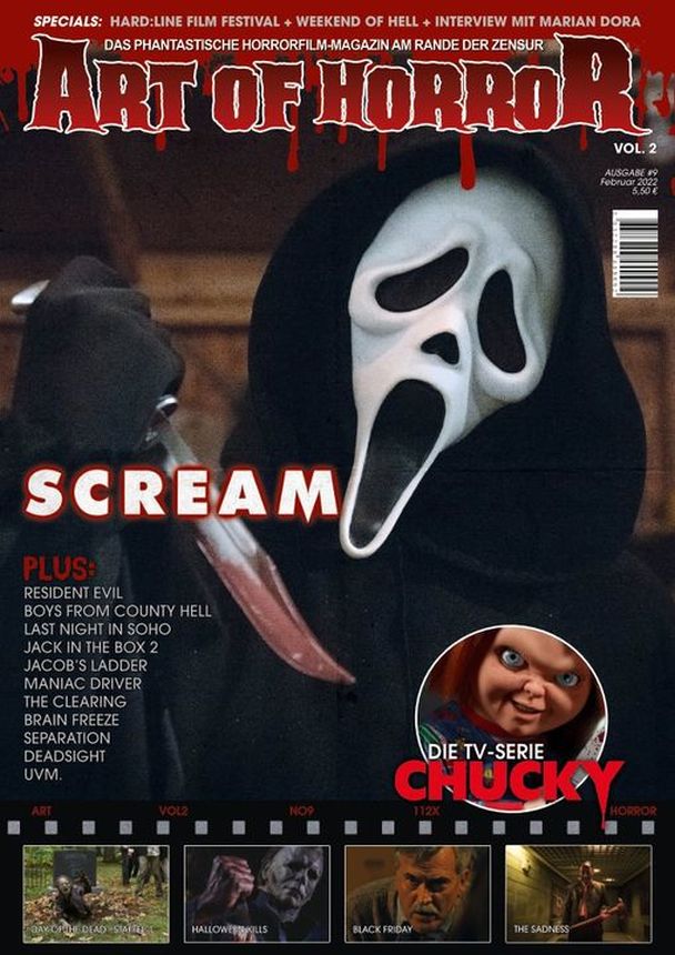 ART OF HORROR magazine cover  February 2022