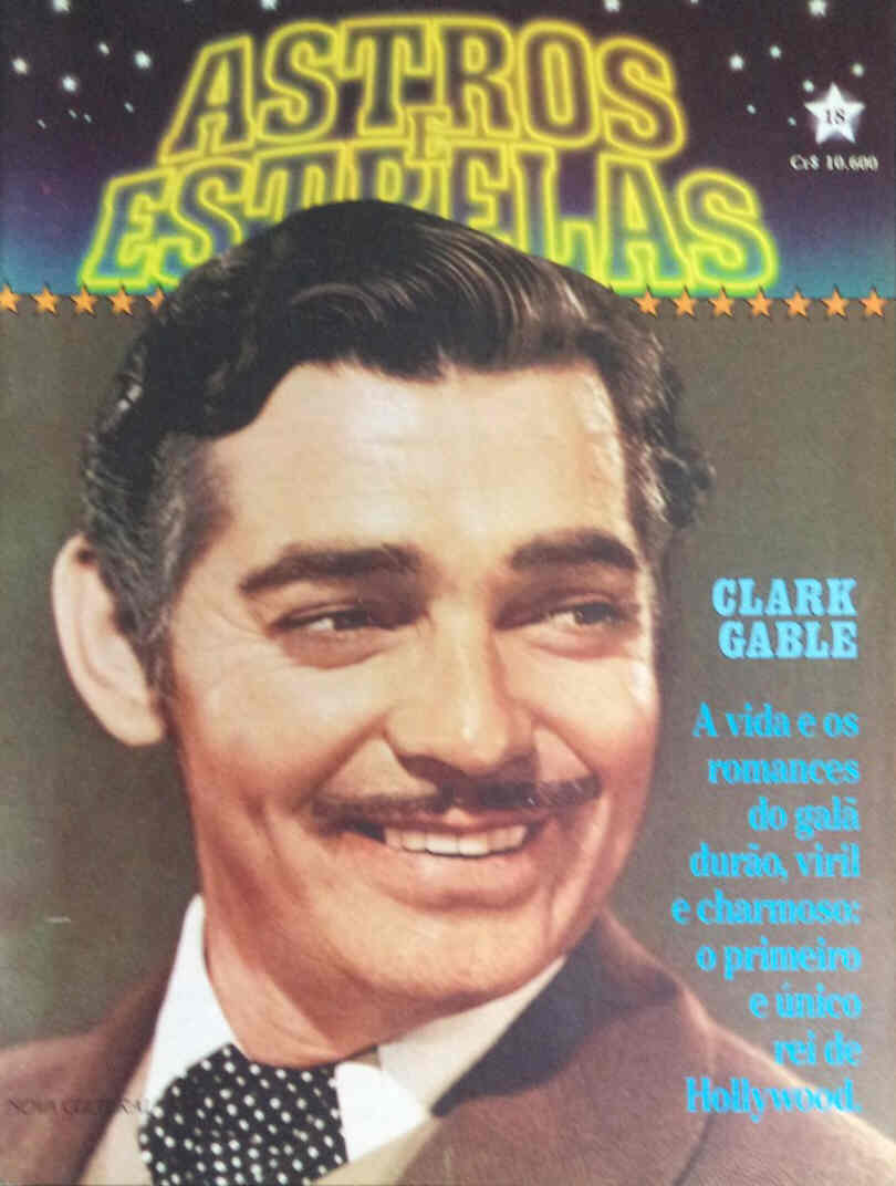 ASTROS E ESTRELAS magazine side cover Issue 18  1985