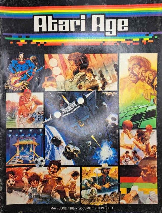ATARI AGE magazine cover Issue 1  May/June 1982