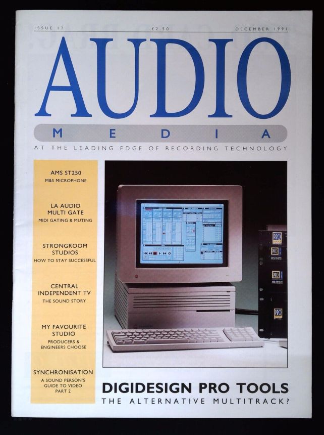 AUDIO MEDIA magazine side cover Issue 17  December 1991