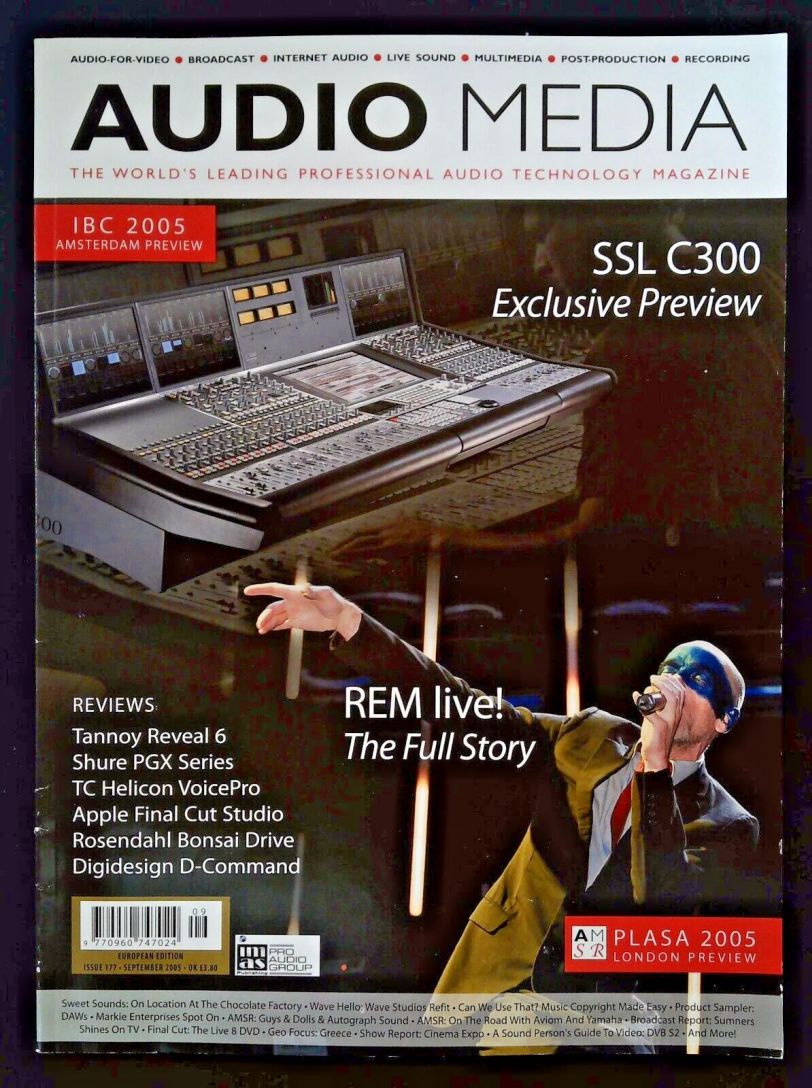 AUDIO MEDIA magazine side cover Issue 177  September 2005