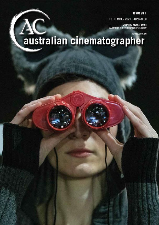 AUSTRALIAN CINEMATOGRAPHER magazine cover Issue 91  September 2021