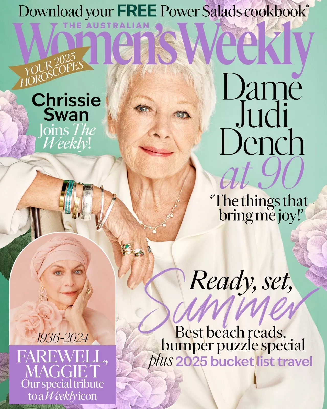 AUSTRALIAN WOMENS WEEKLY magazine cover  January 2025