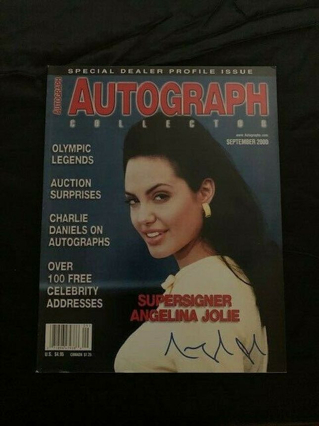 AUTOGRAPH COLLECTOR magazine side cover  September 2000