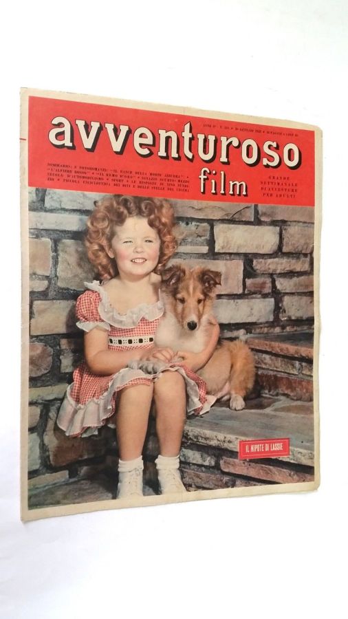 AVVENTUROSO FILM magazine side cover Issue 118 20 January 1952