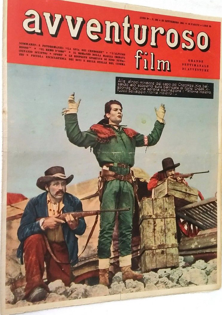 AVVENTUROSO FILM magazine side cover Issue 101 23 September 1951