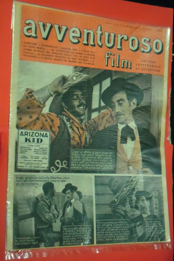 AVVENTUROSO FILM magazine side cover Issue 15 29 January 1950