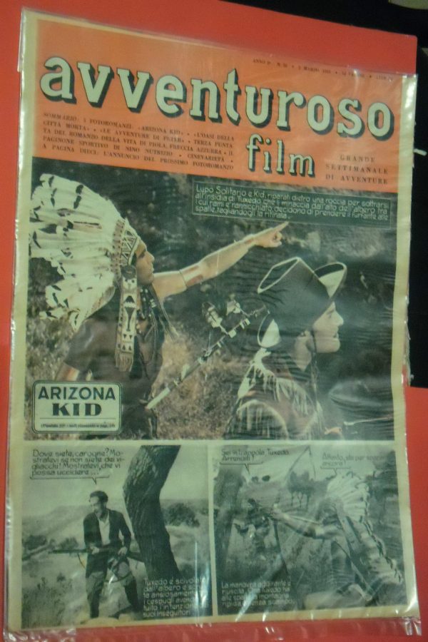 AVVENTUROSO FILM magazine side cover Issue 20 5 March 1950