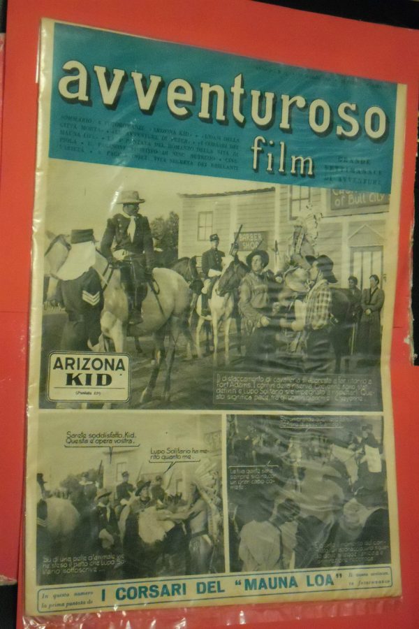 AVVENTUROSO FILM magazine side cover Issue 21 12 March 1950