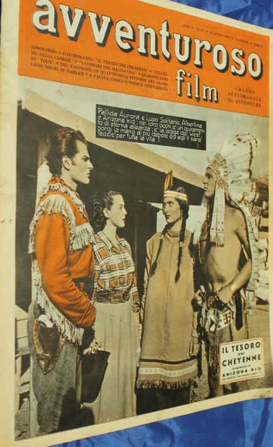 AVVENTUROSO FILM magazine side cover Issue 41 30 July 1950