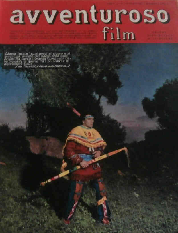 AVVENTUROSO FILM magazine side cover Issue 88 24 June 1951