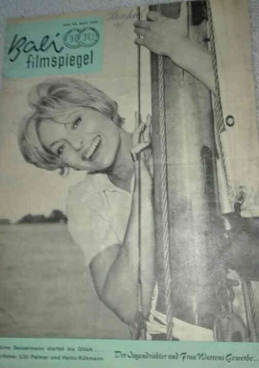 BALI FILMSPIEGEL magazine side cover Issue 53 April 1960