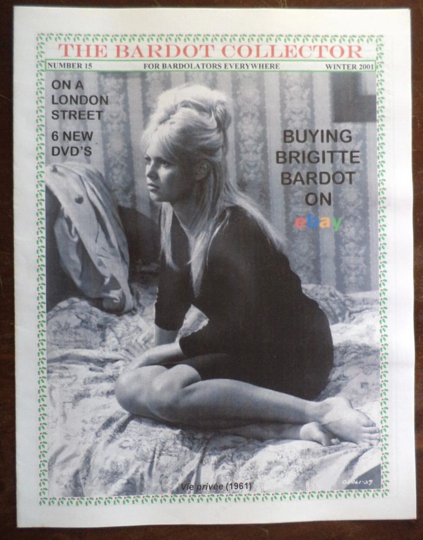 BARDOT COLLECTOR magazine side cover Issue 15 Winter 2001