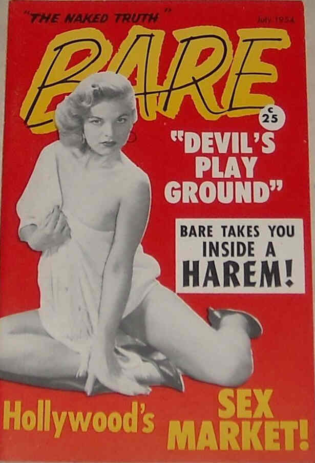 BARE magazine side cover July 1954