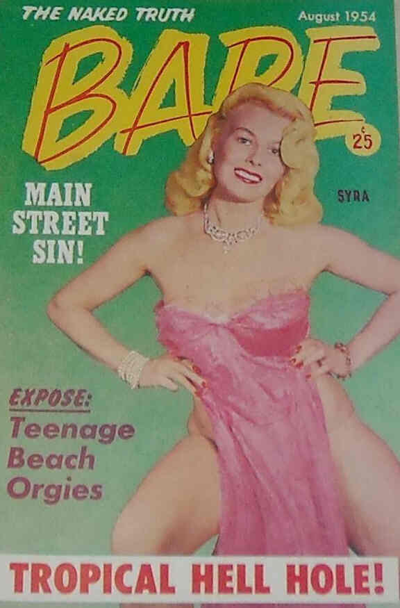BARE magazine cover August 1954