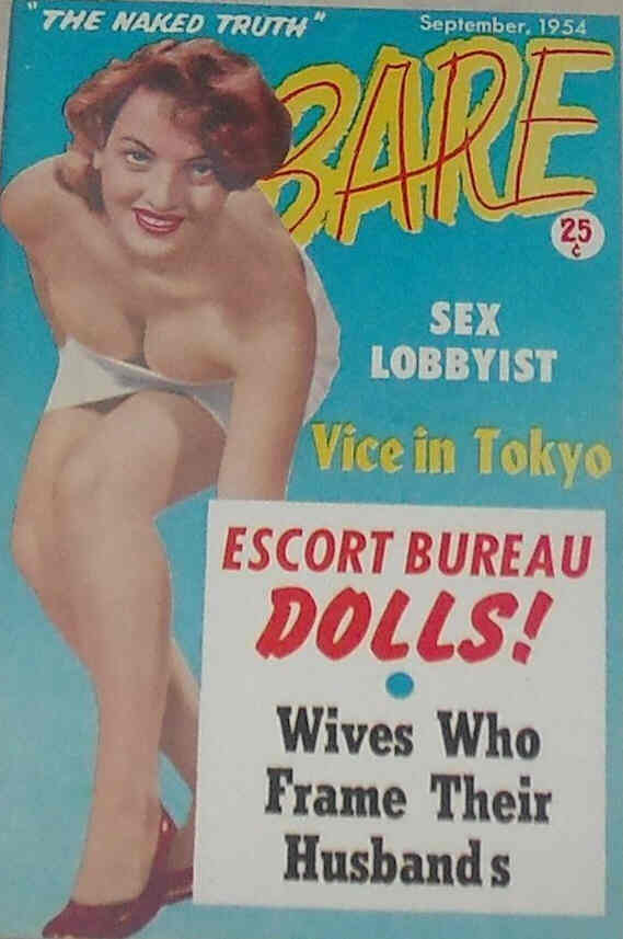 BARE magazine side cover September 1954