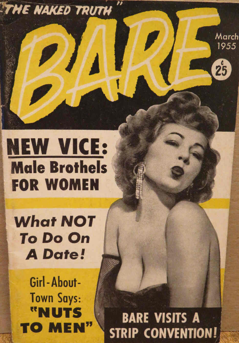 BARE magazine cover March 1955