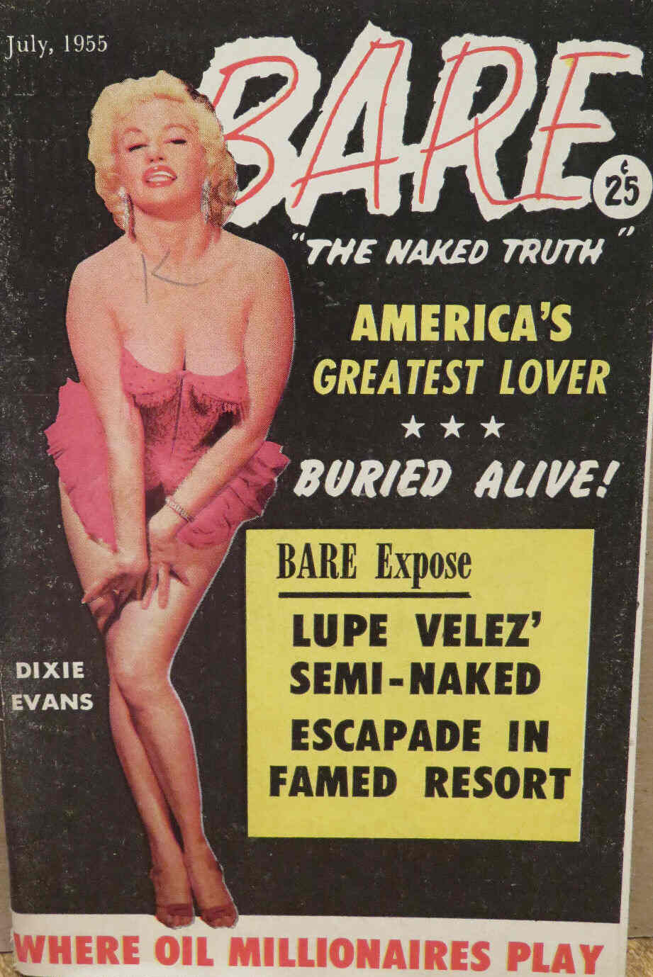 BARE magazine cover July 1955