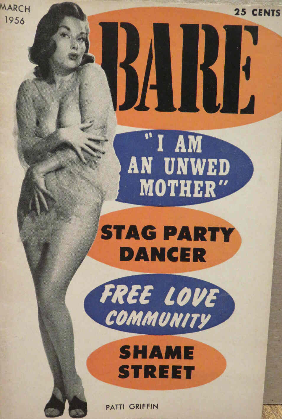BARE magazine cover March 1956
