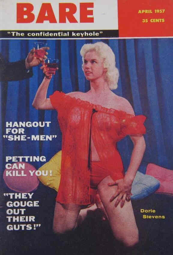 BARE magazine side cover April 1957