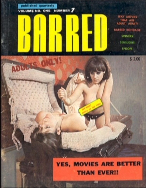 BARRED magazine side cover Issue 7  Vol 1 No 7  1967