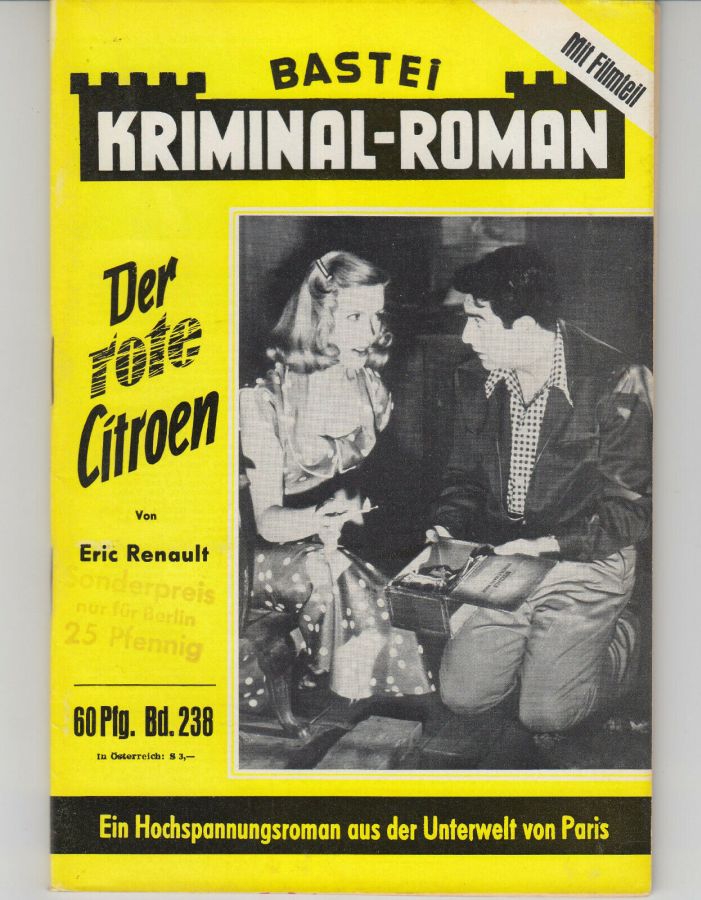 BASTEI KRIMINAL-ROMAN magazine cover Issue 238   