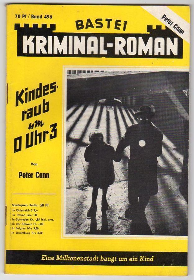 BASTEI KRIMINAL-ROMAN magazine cover Issue 496   