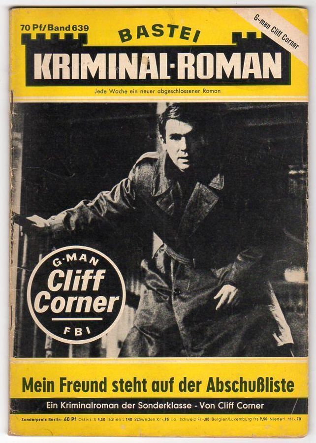 BASTEI KRIMINAL-ROMAN magazine cover Issue 639   