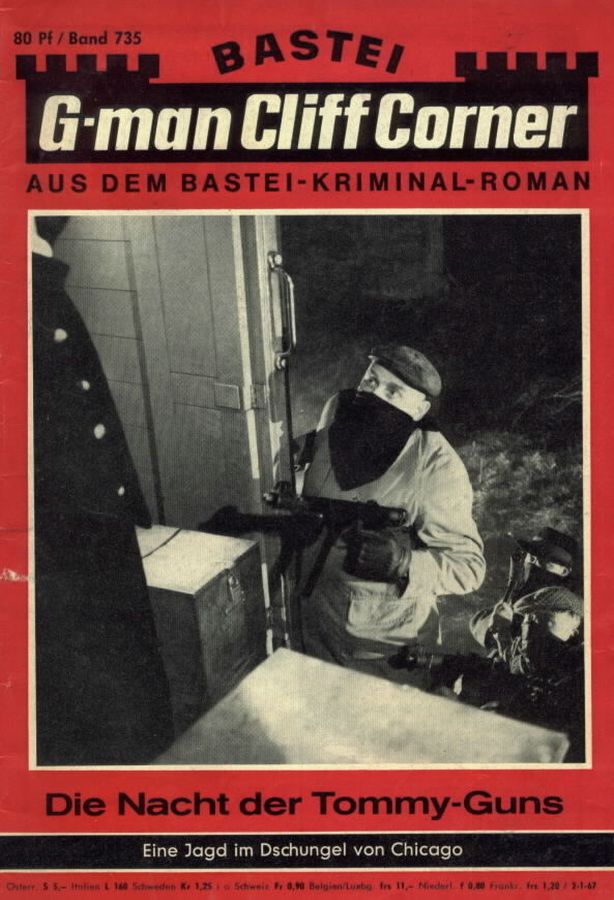 BASTEI KRIMINAL-ROMAN magazine cover Issue 735   