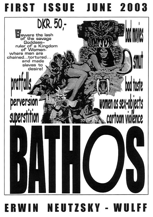 BATHOS magazine cover Issue 1 May 2003