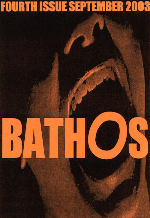 BATHOS magazine cover Issue 4 August 2003
