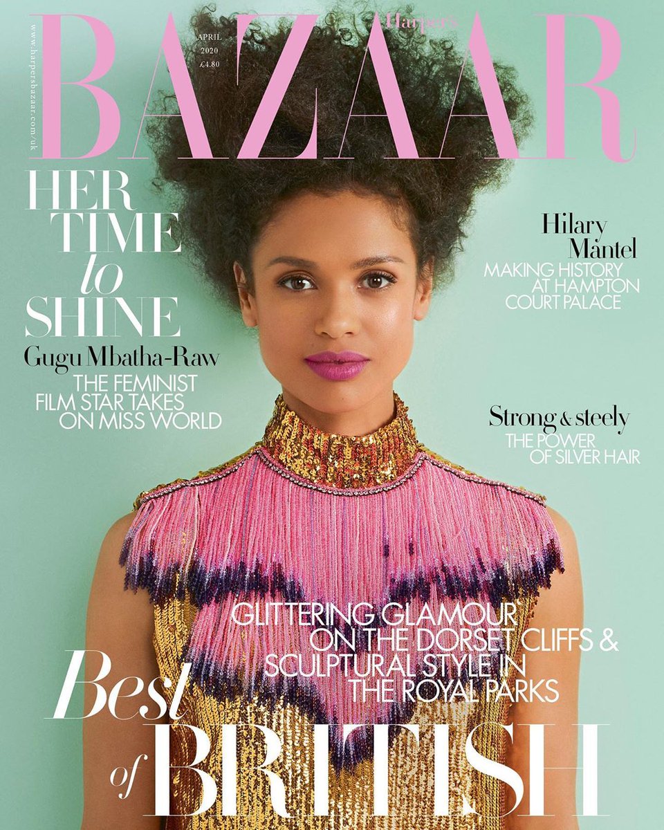 HARPERS BAZAAR UK magazine cover  April 2020