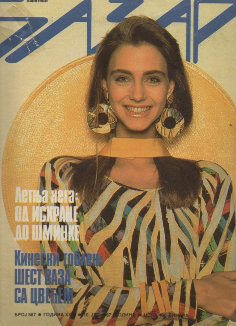 BAZAR SERBIA magazine cover  July 1987