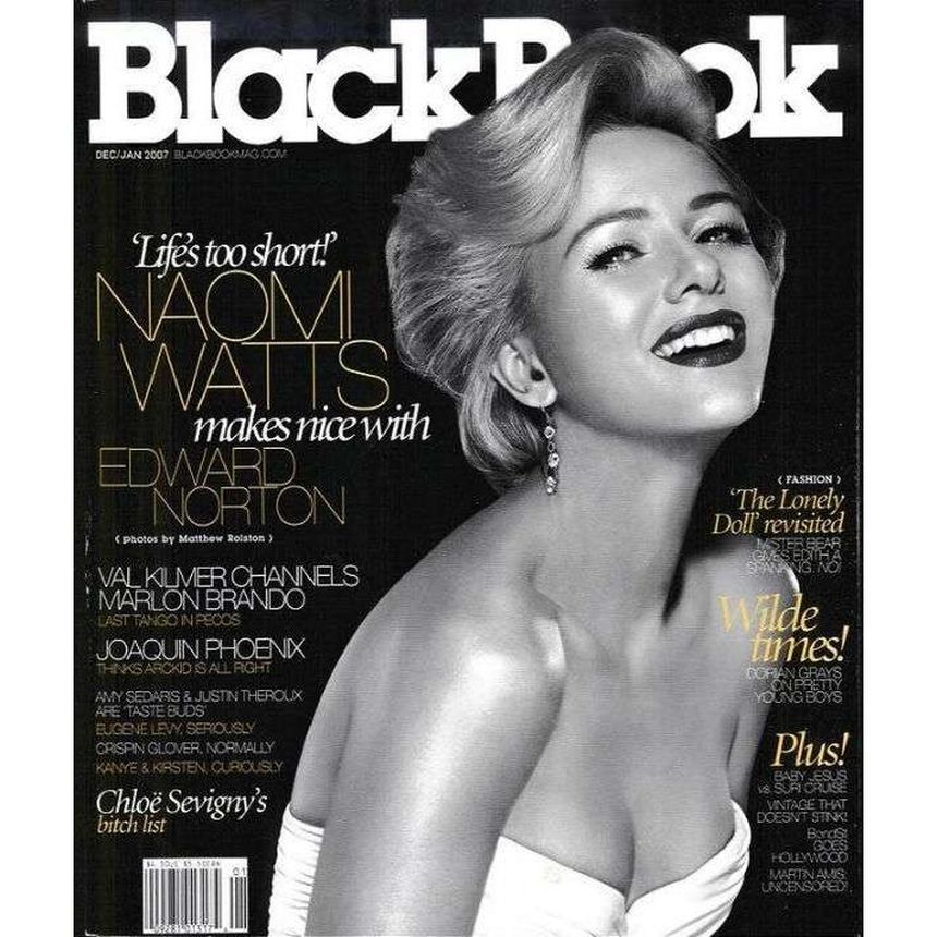 BLACK BOOK magazine cover  December 2006/ January 2007 