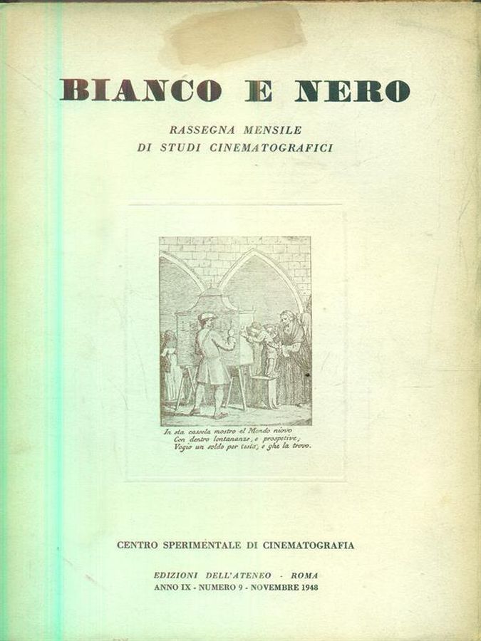 BIANCO E NERO magazine cover  November 1948