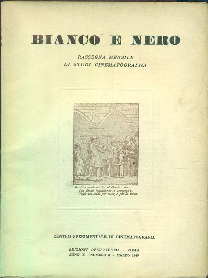 BIANCO E NERO magazine cover  March 1949