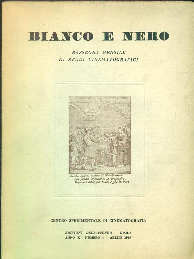 BIANCO E NERO magazine cover  April 1949