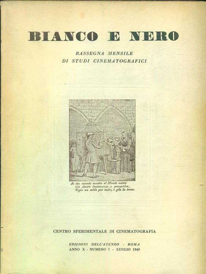 BIANCO E NERO magazine cover  July 1949