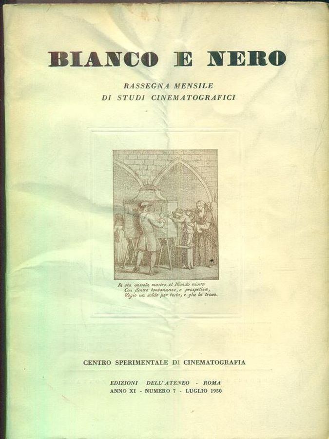 BIANCO E NERO magazine cover  July 1950