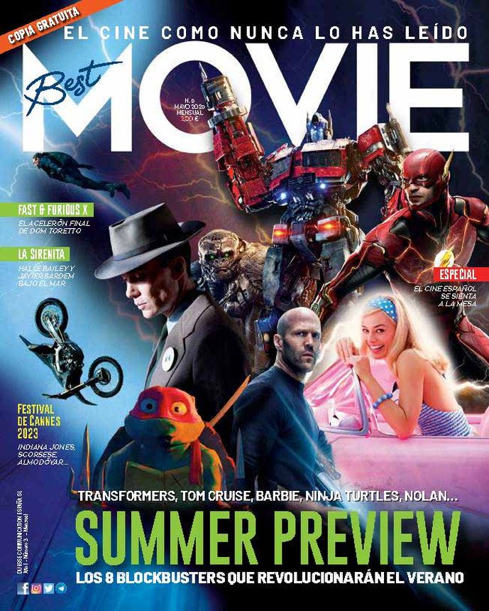 BEST MOVIE SPAIN magazine side cover  May 2023